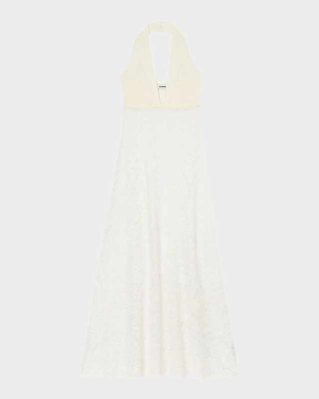 Angie Floral Lace Midi Dress